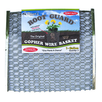Heavy Duty Gopher and Vole Wire Baskets 3 Gallon QueenBird 4 Pack Protect Plant Roots Plant Root Guard Baskets 